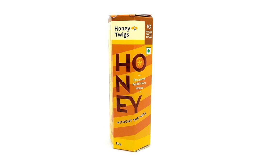 Honey Twigs Decadent Multi-Flora Honey Without the Mess   Jar  80 grams